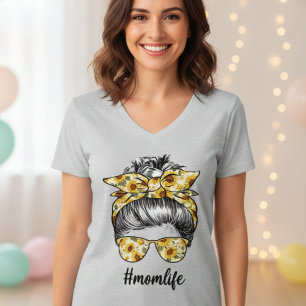 Best mom ever, mom's head mother's day T-Shirt