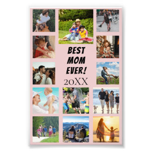 Best MOM ever Mother Birthday Gift Photo Print