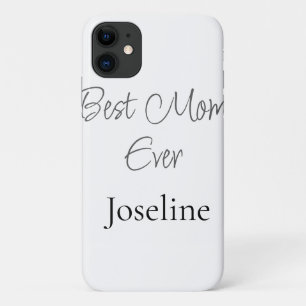 Best mom ever name simple minimal stylish mothers iPhone 11 case