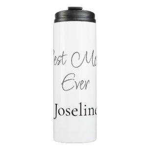 Best mom ever name simple minimal stylish mothers thermal tumbler
