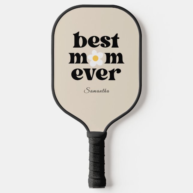 Best Mom Ever Personalized  Pickleball Paddle (Front)