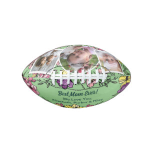 Best Mom Ever Photo Collage Football