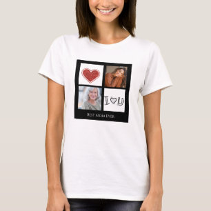 Best Mom Ever Photo Collage T-Shirt