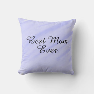 Best mom ever purple white watercolor mothersgifts cushion