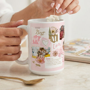 Best Mom Ever Scrapbook Photo Collage Gift for Mom Coffee Mug