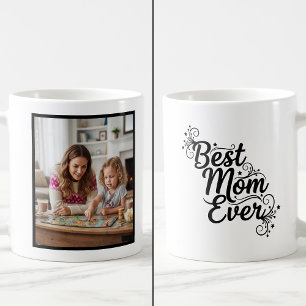 Best Mom Ever Sparkling Stars 1 Photo Keepsake Coffee Mug
