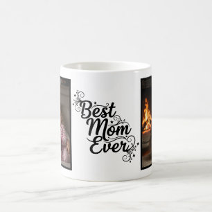 Best Mom Ever Sparkling Stars 2 Photo Keepsake Coffee Mug