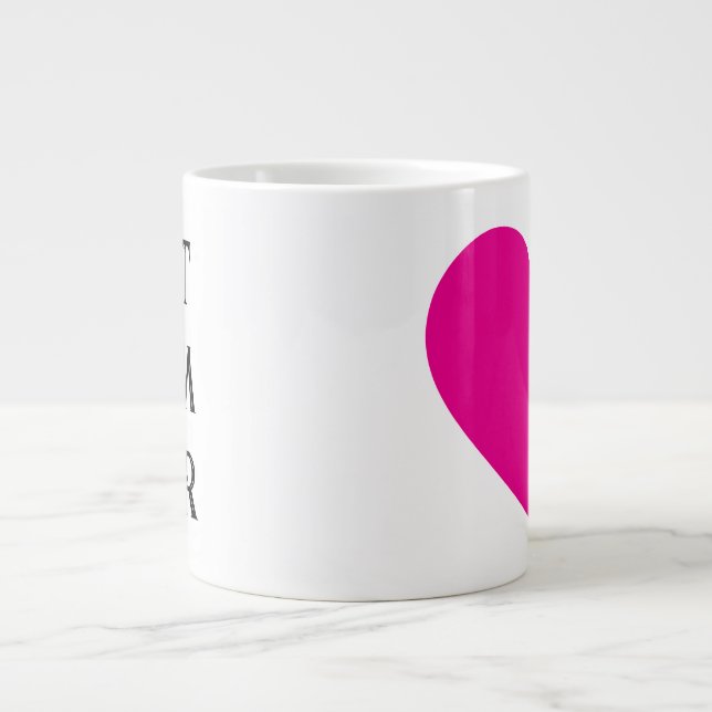 Best Mom Ever Text-Only Mug – Custom Name Gift Mom (Front)