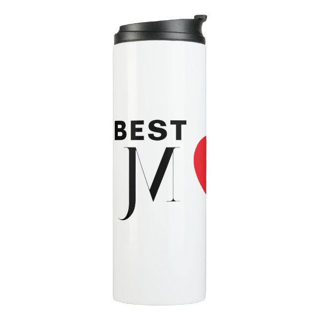 Best MOM Ever Tumbler – Stylish & Warm (Rotated Left)