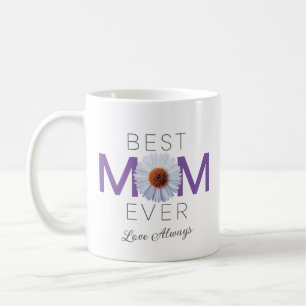 Best Mom Ever With Daisy Image Print (Purple) Coffee Mug