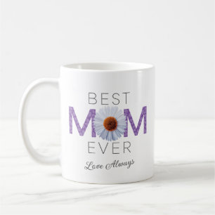 Best Mom Ever With Daisy Image Print (Purple V2) Coffee Mug