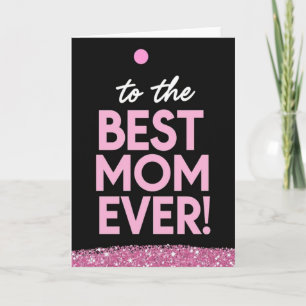 Best Mom Glitter Pattern Card