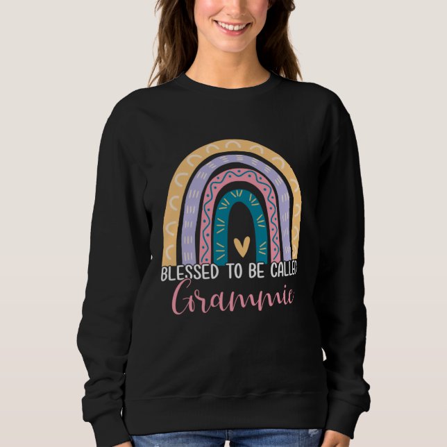 Best Mom Grandma Blessed To Be Called Grammie Boho Sweatshirt (Front)