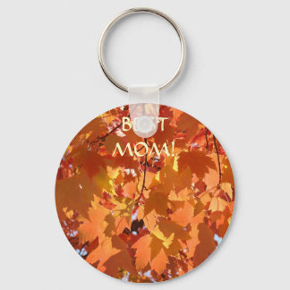BEST MOM! KEYCHAIN Gifts Autumn Leaves key chains