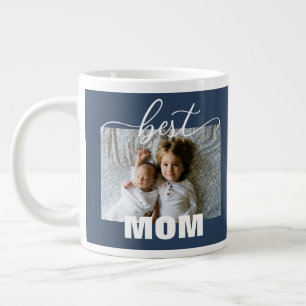 Best MOM Kids Photo Mother's Day Large Coffee Mug