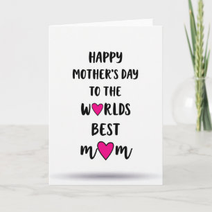Best Mom Script Typography Card