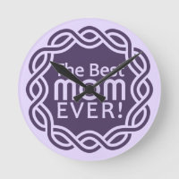 BEST MOM wall clock