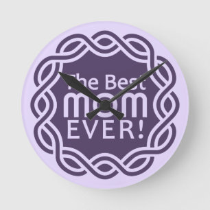 BEST MOM wall clock