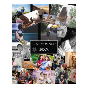 Best Moments New Year Photo Collage Print