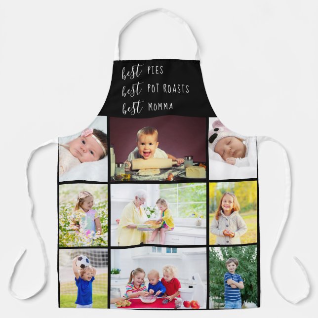 Best Momma Editable 9 Photo Apron (Front)