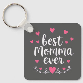 best momma ever grey key ring