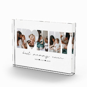 Best Mommy Ever Modern Photo Collage Mother's Day Block
