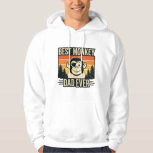 Best Monkey Dad Ever Vintage Monkey Father Shirt_1 Hoodie