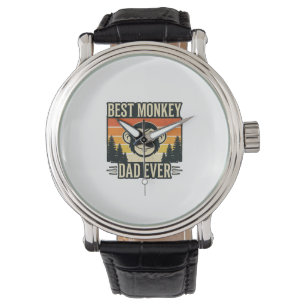 Best Monkey Dad Ever Vintage Monkey Father Shirt_1 Watch