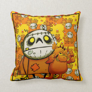 Best Monster Buddies throw pillow