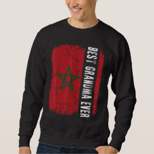 Best Moroccan Grandma Ever Morocco Flag Mother's D Sweatshirt