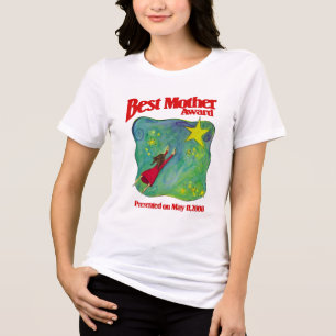Best Mother Award- change to Your Mum's Birthday! Tri-Blend Shirt