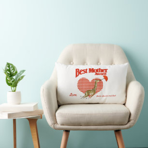 Best Mother Award Keepsake Lumbar Cushion