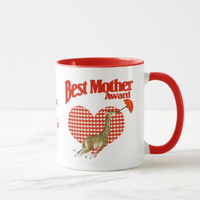 Best Mother Award Keepsake Mug (Right)