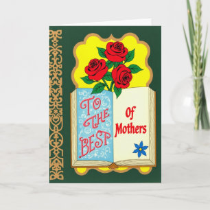 Best Mother Ever Floral Art Card