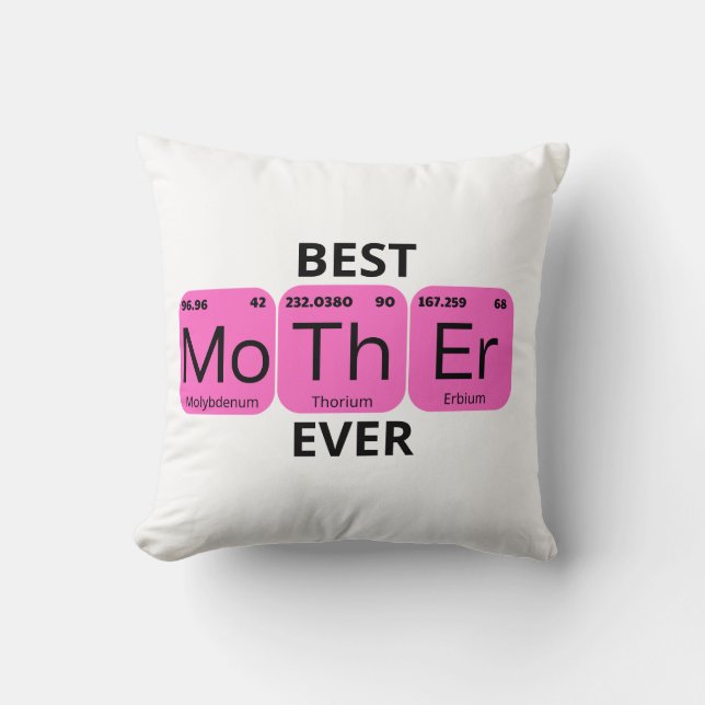  Best Mother Ever Periodic Table Cushion (Front)