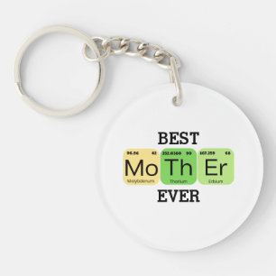 Best Mother Ever Periodic Table Key Ring