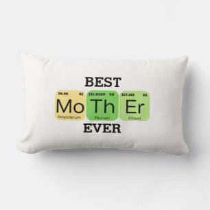 Best Mother Ever Periodic Table Lumbar Cushion