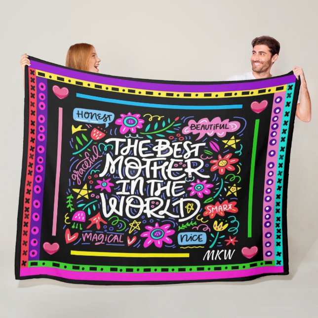 BEST MOTHER Fleece Blanket (In Situ)
