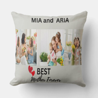 Best Mother Forever Personalised Photo Collage Thr Cushion
