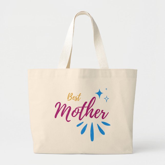 Best Mother Large Tote Bag (Front)