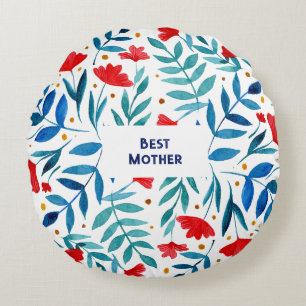 Best mother Magical Garden Mother's Day Round Cushion