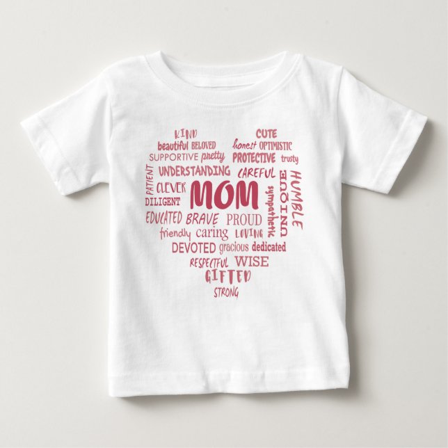 Best Mother qualities and mum characteristics Invi Baby T-Shirt (Front)