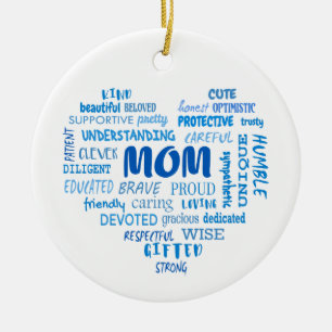Best Mother qualities and mum characteristics Invi Ceramic Ornament