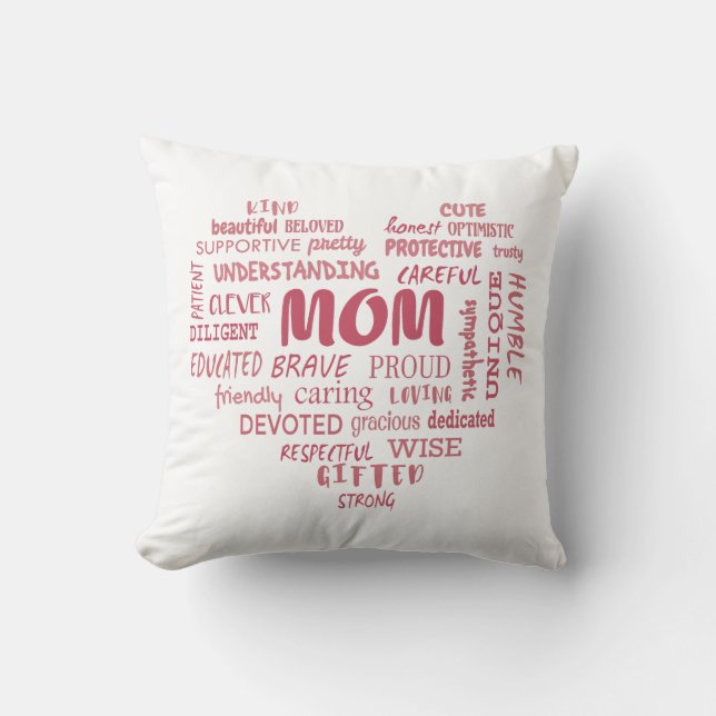 Best Mother qualities and mum characteristics Invi Cushion (Front)
