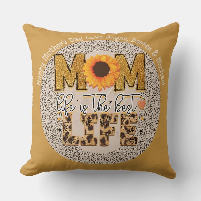 BEST Mother's Day Gift Eva! Personalised Mum Quote Cushion (Front)