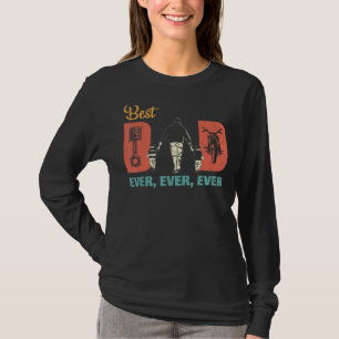 Best Motocross Dad Ever Dirt Bike Vintage Fathers T-Shirt