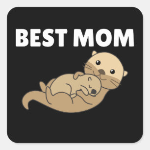 Best Motter Otter Game For Mama Sweet Animals Square Sticker