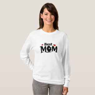 Best Mum Art Heartfelt Typography Design T-Shirt