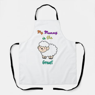 Best Mum Baby Sheep Happy Mother's Day Design Apron