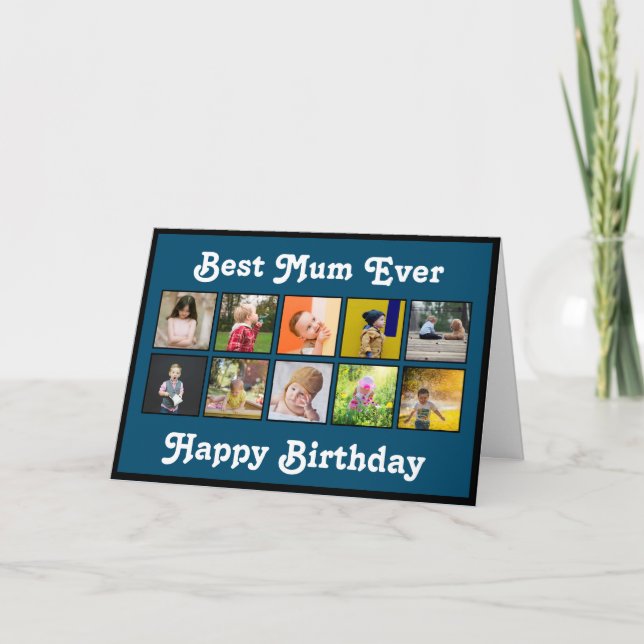 Best Mum Birthday Instagram Photo Collage Template (Front)